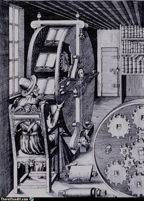 Книжное колесо - &quot;браузер&quot; XVI века
