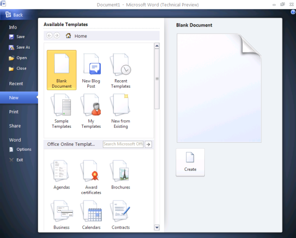 Microsoft Office 2010 Technical Preview. Первый быстрый взгляд