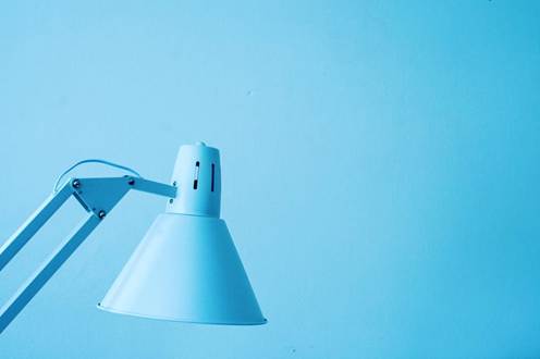 Close-Up Photography of White Desk Lamp