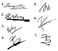 подписи Бонапарта