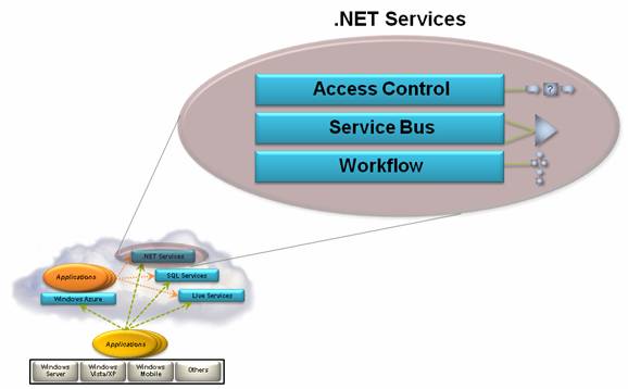 Net Services предоставляют облачную инфраструктуру, которая может использоваться как облачными, так и локальными приложениями